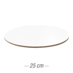 Podstavek iz močnega kartona 25cm (3mm) Bel