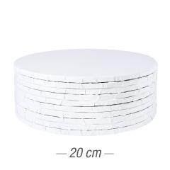 10x Podstavek iz močnega kartona 20cm (10mm) Bel ***-40%***