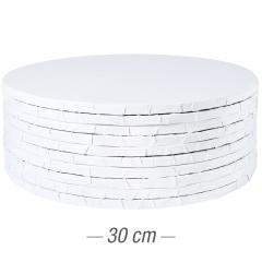 10x Podstavek iz močnega kartona 30cm (10mm) Bel ***-40%***