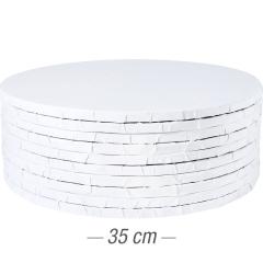 10x Podstavek iz močnega kartona 35cm (10mm) Bel ***-40%***
