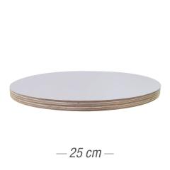 5x Podstavek iz močnega kartona 25cm (3mm) Srebrn ***-40%***