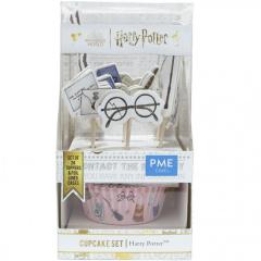 Harry Potter (24 kompletov) posodice za muffine in topperji na palčki