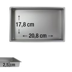 PME pravokotni pekač za biskvit 20,8 x 17,8 cm, višina 2,5 cm