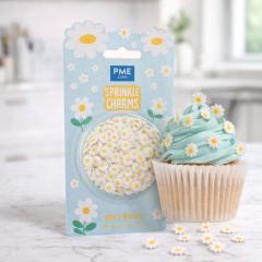 Posip bele marjetice (PME 25g) za naravno elegantne sladice