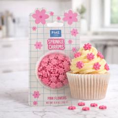 Posip roza rožice (PME 25g) za romantične torte