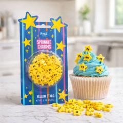 Posip rumene zvezdice s šarmom (PME 25g) za dekoracijo sladic
