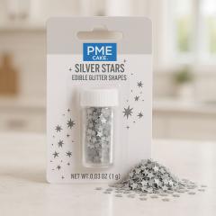 PME Silver Stars – užitne bleščeče zvezdice za popolne sladice