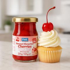 Češnje s peclji maraschino 225g Češnje s peclji maraschino 225g