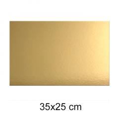 Zlat podstavek za torto (štirioglat) 35x25cm