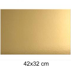 Zlat podstavek za torto (štirioglat) 42x32cm