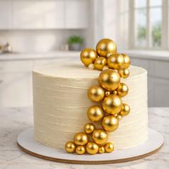 Topper kroglice za torto – zlate (20 kosov)