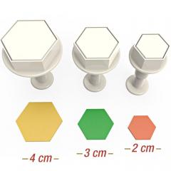 Šestkotniki (modelčki na vzvod) 3 delni