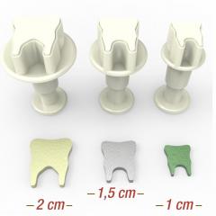 MINI otroški zobki (modelčki na vzvod) 3 delni