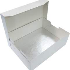 Nastavljiva kartonska škatla + podstavek 40x30cm, višina 20–28cm