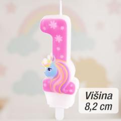 Svečka številka (1) Unicorn