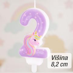 Svečka številka (2) Unicorn