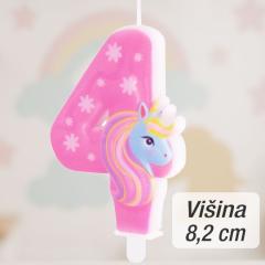 Svečka številka (4) Unicorn