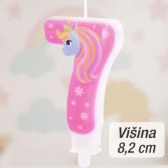 Svečka številka (7) Unicorn