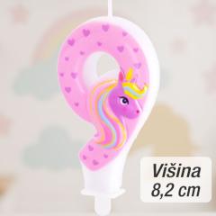 Svečka številka (9) Unicorn
