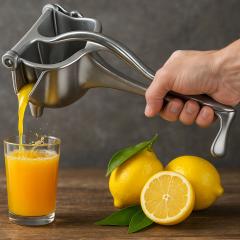Ročni sokovnik za sadje in citruse – kovinski ožemalnik iz aluminija