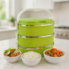 Ovalna 3-nadstropna termovka za kosilo – praktična posoda za toplo in hladno hrano Ovalna 3-nadstropna termovka za kosilo – praktična posoda za toplo in hladno hrano