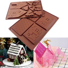 2 silikonska modela za čokoladno medeno hiško