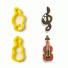 Modelčka Violinski ključ in Violina, 9cm, plastika