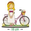 Deklica Sveto obhajilo (16cm) s kolesom