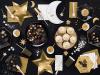 Dekoracija za muffine (6 kom) Zlate Zvezdice z bleščicami