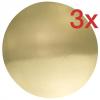 3x zrcalni podstavki 30cm, debelina 3mm – Zlati