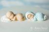 Karen Davies silikonski modelček Speči dojenček z blazino