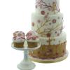 Cake Lace silikonski model za čipke (Oriental Blossom & Birds) Orientalski cvetovi in ​​ptice