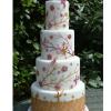 Cake Lace silikonski model za čipke (Oriental Blossom & Birds) Orientalski cvetovi in ​​ptice