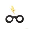 Modelčka Harry Potter (Harryeva očala in brazgotina) za fondant, velikost muffina