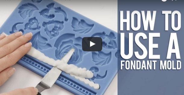 Kako uporabljamo silikonski modelček z sladkorno maso - fondant
